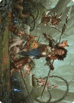 Ellivere of the Wild Court Art Card card from Art Series: Wilds of Eldraine