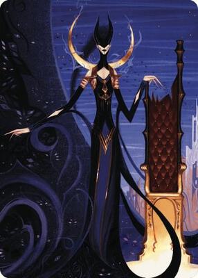 Ashiok, Wicked Manipulator Art Card (57/81) card from Art Series: Wilds of Eldraine