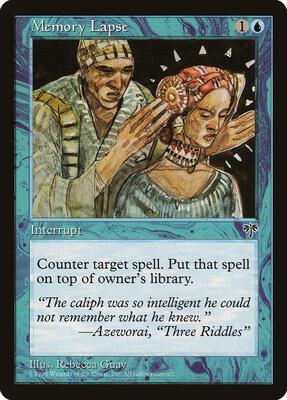 Memory Lapse card from Mirage