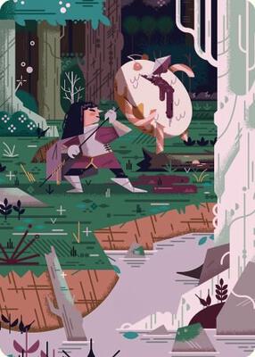 Stab Wound Art Card card from Art Series: Wilds of Eldraine