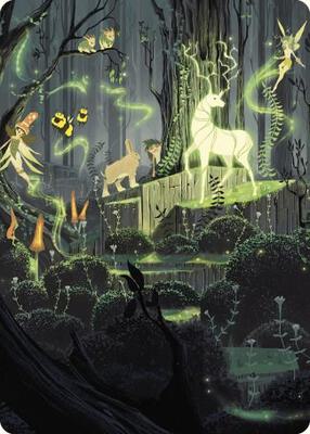 Primal Vigor Art Card card from Art Series: Wilds of Eldraine