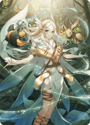 Greater Auramancy Anime Art Card card from Art Series: Wilds of Eldraine