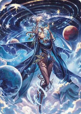 Omniscience Anime Art Card card from Art Series: Wilds of Eldraine