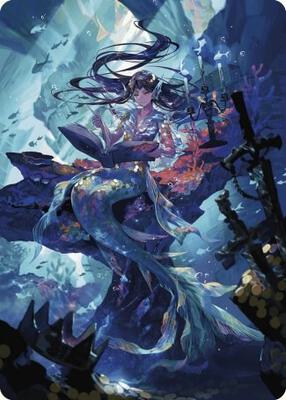 Rhystic Study Art Card card from Art Series: Wilds of Eldraine