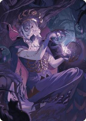Necropotence Art Card card from Art Series: Wilds of Eldraine