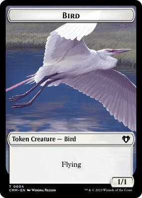 Bird // Demon Double-Sided Token card from Commander Masters