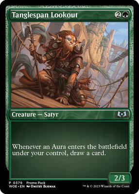 Tanglespan Lookout card from Promo Pack: Wilds of Eldraine
