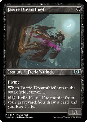 Faerie Dreamthief card from Promo Pack: Wilds of Eldraine