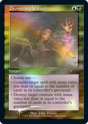 Drown in the Loch (Retro Frame) card from Open House Promos