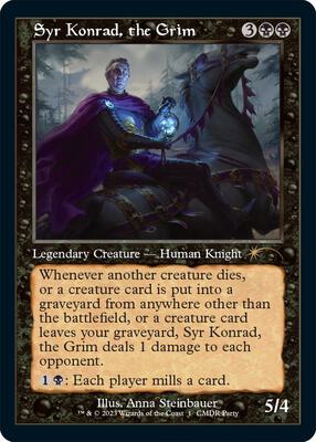 Syr Konrad, the Grim (Retro Frame) card from WPN & Gateway Promos