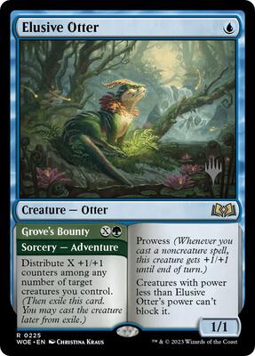 Elusive Otter card from Promo Pack: Wilds of Eldraine