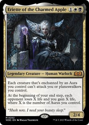 Eriette of the Charmed Apple card from Promo Pack: Wilds of Eldraine