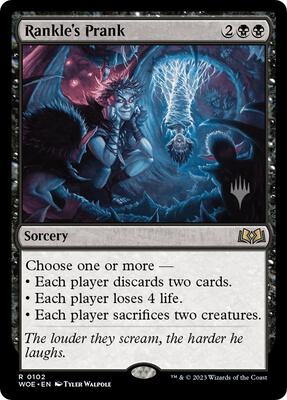 Rankle's Prank card from Promo Pack: Wilds of Eldraine