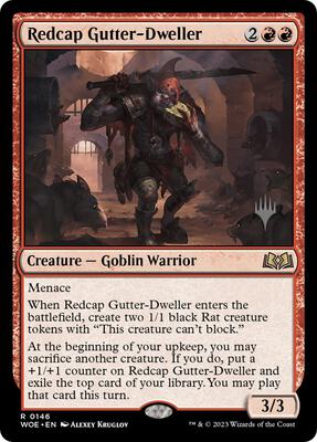 Redcap Gutter-Dweller card from Promo Pack: Wilds of Eldraine