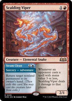 Scalding Viper card from Promo Pack: Wilds of Eldraine