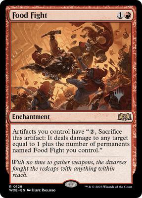 Food Fight card from Promo Pack: Wilds of Eldraine