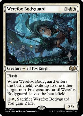 Werefox Bodyguard card from Promo Pack: Wilds of Eldraine