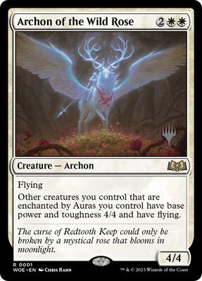 Archon of the Wild Rose card from Promo Pack: Wilds of Eldraine