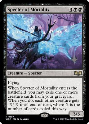 Specter of Mortality card from Promo Pack: Wilds of Eldraine