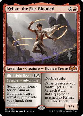 Kellan, the Fae-Blooded card from Promo Pack: Wilds of Eldraine