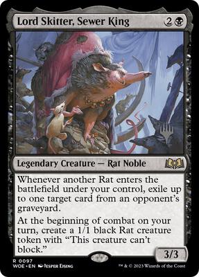 Lord Skitter, Sewer King card from Promo Pack: Wilds of Eldraine
