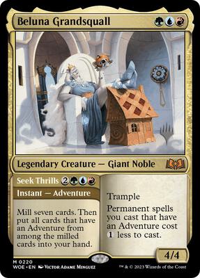 Beluna Grandsquall card from Promo Pack: Wilds of Eldraine