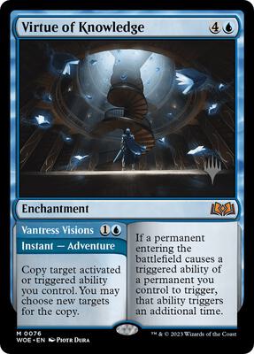 Virtue of Knowledge card from Promo Pack: Wilds of Eldraine