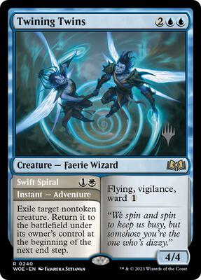 Twining Twins card from Promo Pack: Wilds of Eldraine