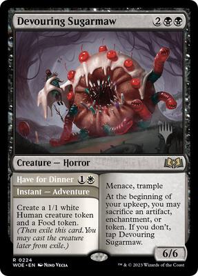 Devouring Sugarmaw card from Promo Pack: Wilds of Eldraine