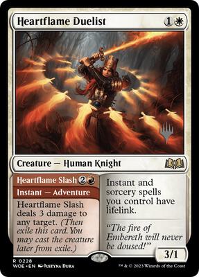 Heartflame Duelist card from Promo Pack: Wilds of Eldraine