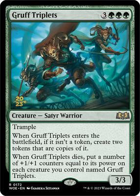 Gruff Triplets card from Prerelease Cards