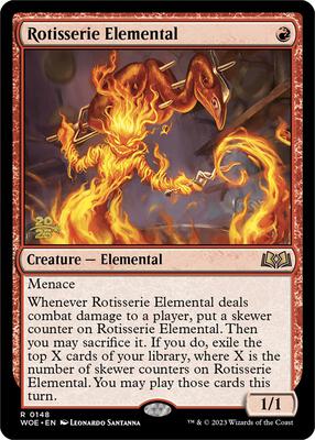 Rotisserie Elemental card from Prerelease Cards