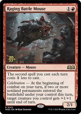 Raging Battle Mouse card from Prerelease Cards