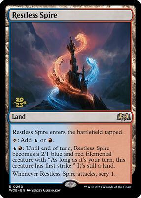 Restless Spire card from Prerelease Cards