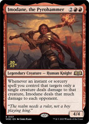 Imodane, the Pyrohammer card from Prerelease Cards