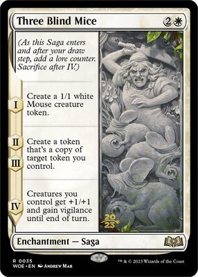 Three Blind Mice card from Prerelease Cards