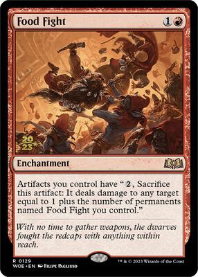 Food Fight card from Prerelease Cards