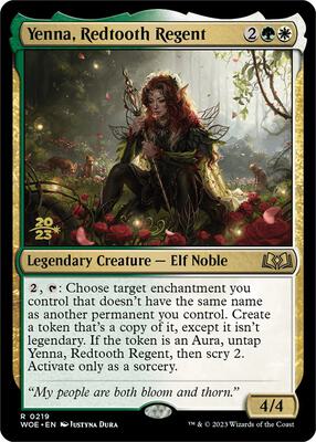 Yenna, Redtooth Regent card from Prerelease Cards