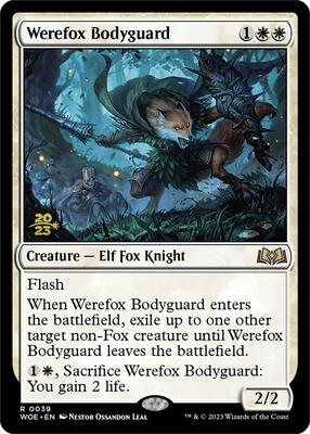 Werefox Bodyguard card from Prerelease Cards