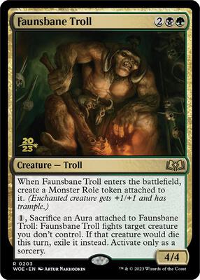 Faunsbane Troll card from Prerelease Cards