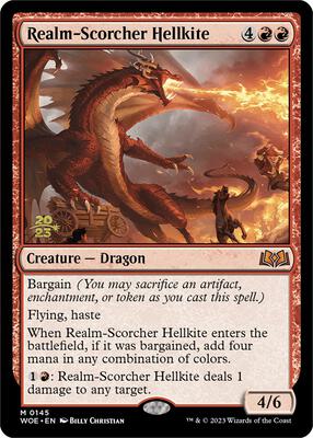 Realm-Scorcher Hellkite card from Prerelease Cards