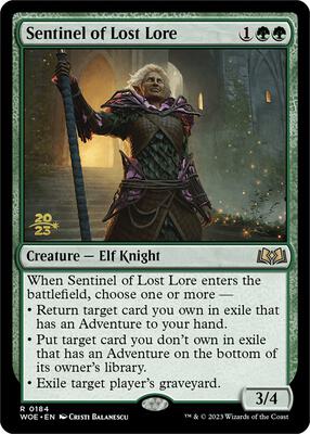 Sentinel of Lost Lore card from Prerelease Cards