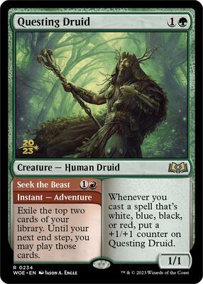Questing Druid card from Prerelease Cards