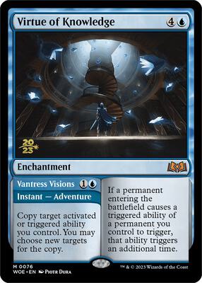 Virtue of Knowledge card from Prerelease Cards
