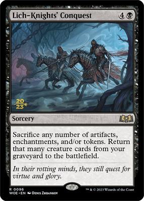 Lich-Knights' Conquest card from Prerelease Cards