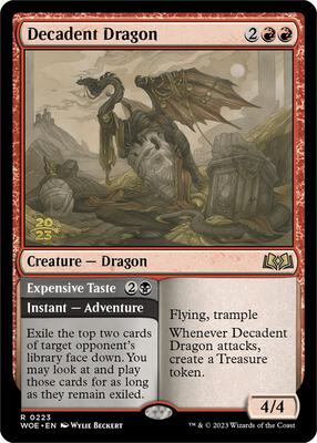 Decadent Dragon card from Prerelease Cards