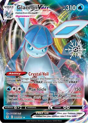 Glaceon VMAX - 041/203 (Holiday Calendar) card from Miscellaneous Cards & Products
