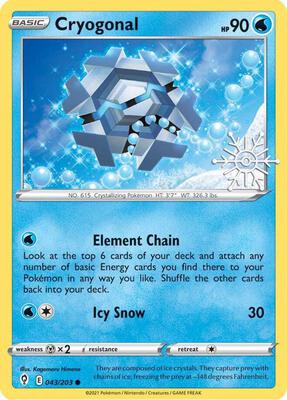 Cryogonal - 043/203 (Holiday Calendar) card from Miscellaneous Cards & Products