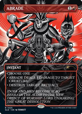 Abrade (1425) card from Secret Lair Drop Series