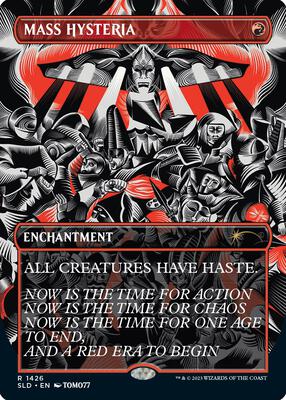 Mass Hysteria card from Secret Lair Drop Series